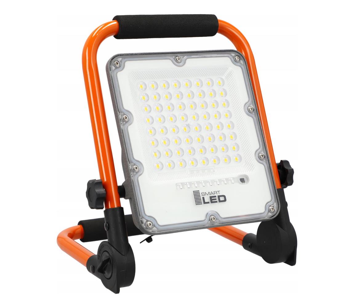 SmartLED LED újratölthető reflektor állvánnyal LED/30W/3,2V 4500K 5000 mAh IP65 narancssárga 5890