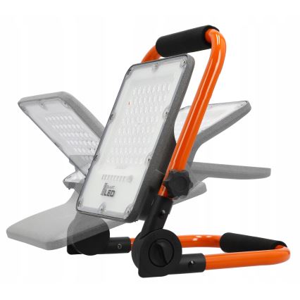 LED újratölthető reflektor állvánnyal LED/30W/3,2V 4500K 5000 mAh IP65 narancssárga