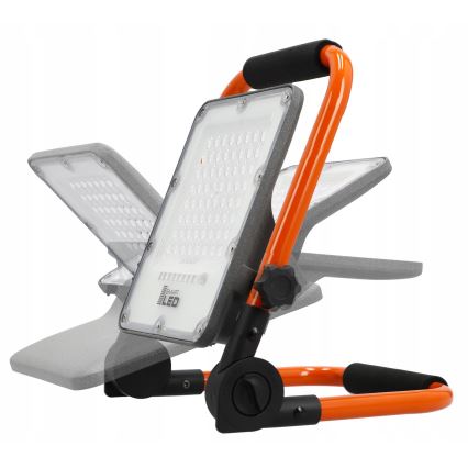 LED újratölthető reflektor állvánnyal LED/50W/3,2V 4500K 10000 mAh IP65 narancssárga