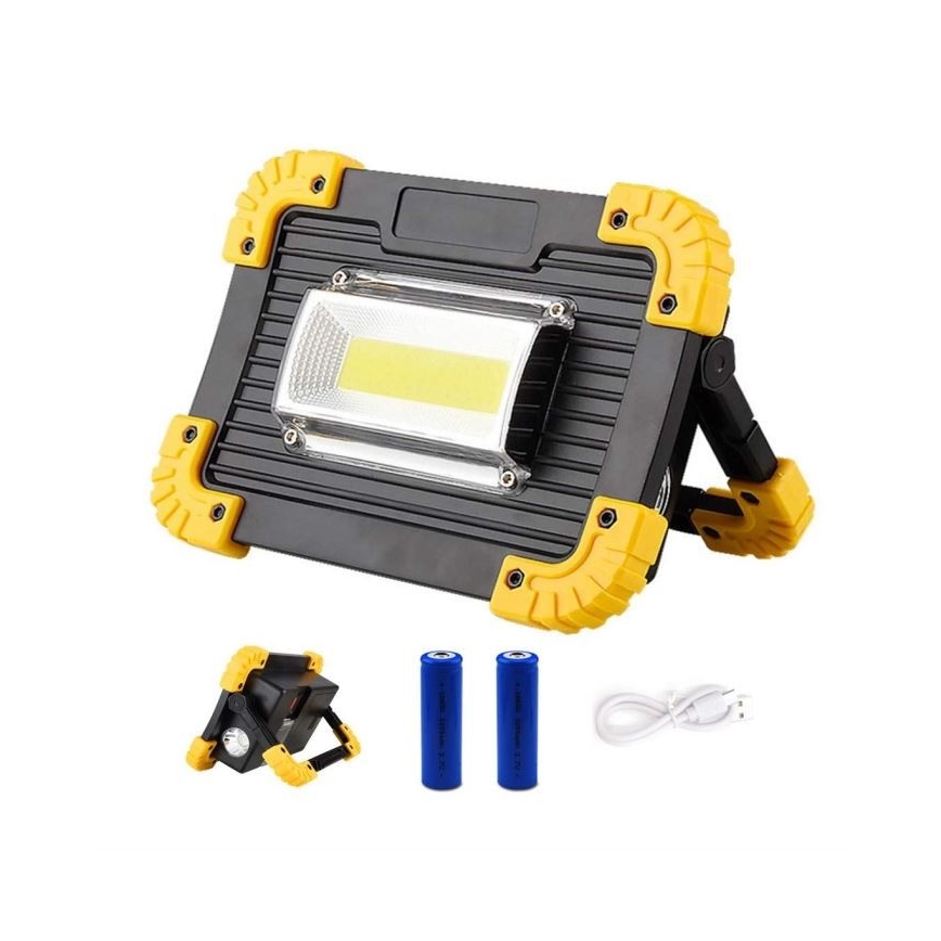 LED Újratölthető reflektor LED/10W/4000 mAh 3xAA