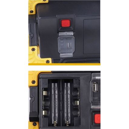 LED Újratölthető reflektor LED/10W/4000 mAh 3xAA