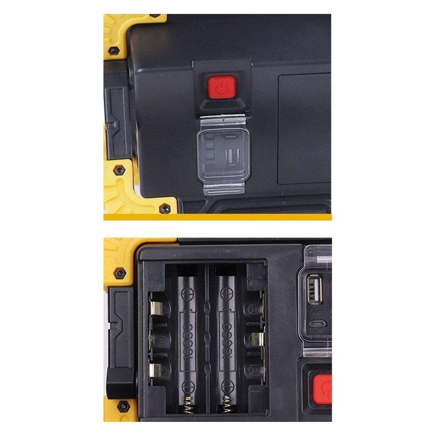 LED Újratölthető reflektor LED/10W/4000 mAh 3xAA