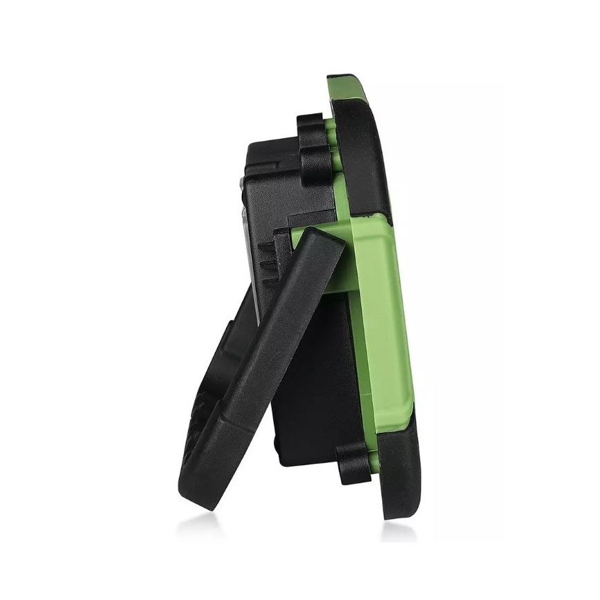 LED Újratölthető reflektor SAMSUNG CHIP LED/10W/3,7V IP44 4000K 3600 mAh zöld