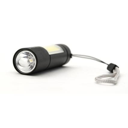 LED Újratölthető zseblámpa LED/400mAh fekete