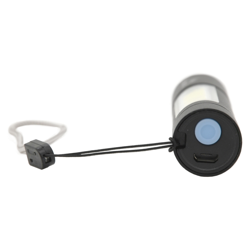 LED Újratölthető zseblámpa LED/400mAh fekete