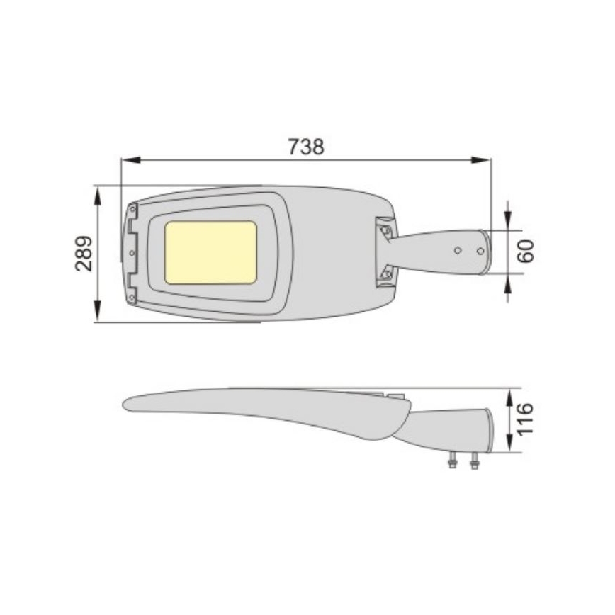 LED Utcai lámpa ADQUEN PLUS LED/120W/230V IP66