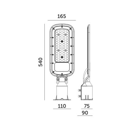 LED utcai lámpa BRELUXO LED/150W/230V 4000K IP65