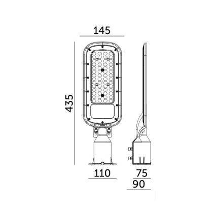LED utcai lámpa BRELUXO LED/50W/230V 4000K IP65