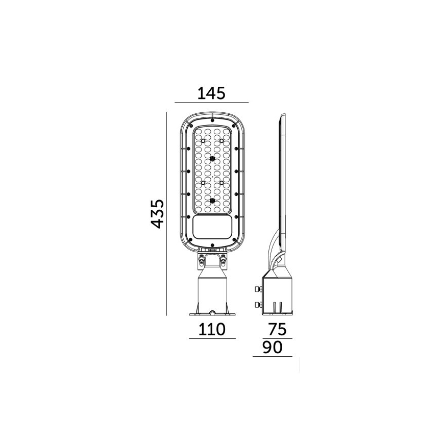 LED utcai lámpa BRELUXO LED/50W/230V 4000K IP65