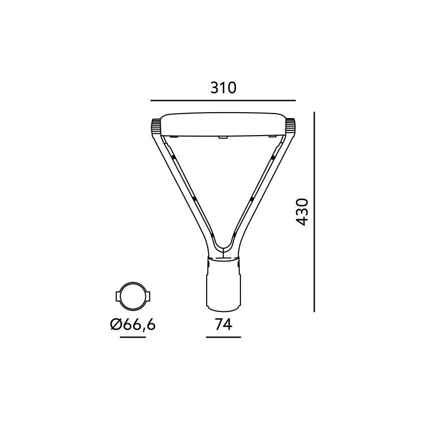 LED utcai lámpa NEXPARK LED/30/40/60W/230V 3000/4000/6500K IP66