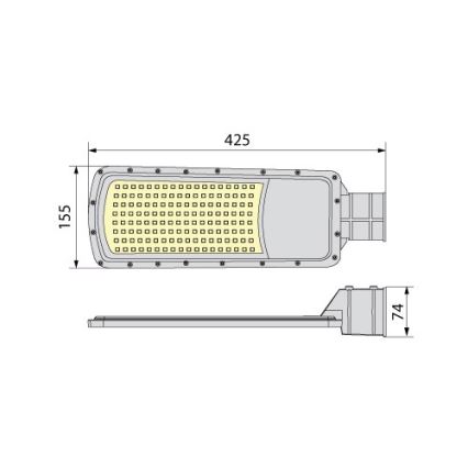 LED utcai lámpa NOVUM PLUS LED/100W/230V IP65 4000K