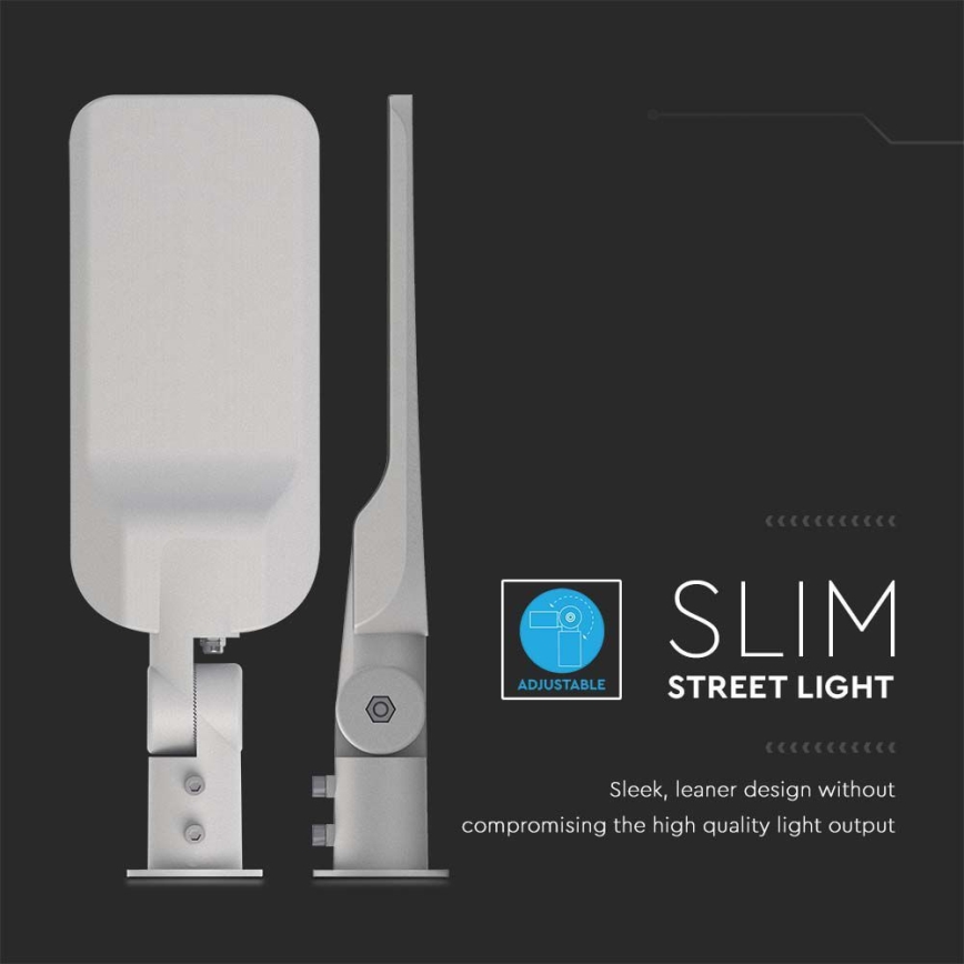LED utcai lámpa SAMSUNG CHIP LED/100W/230V 4000K IP65 szürke