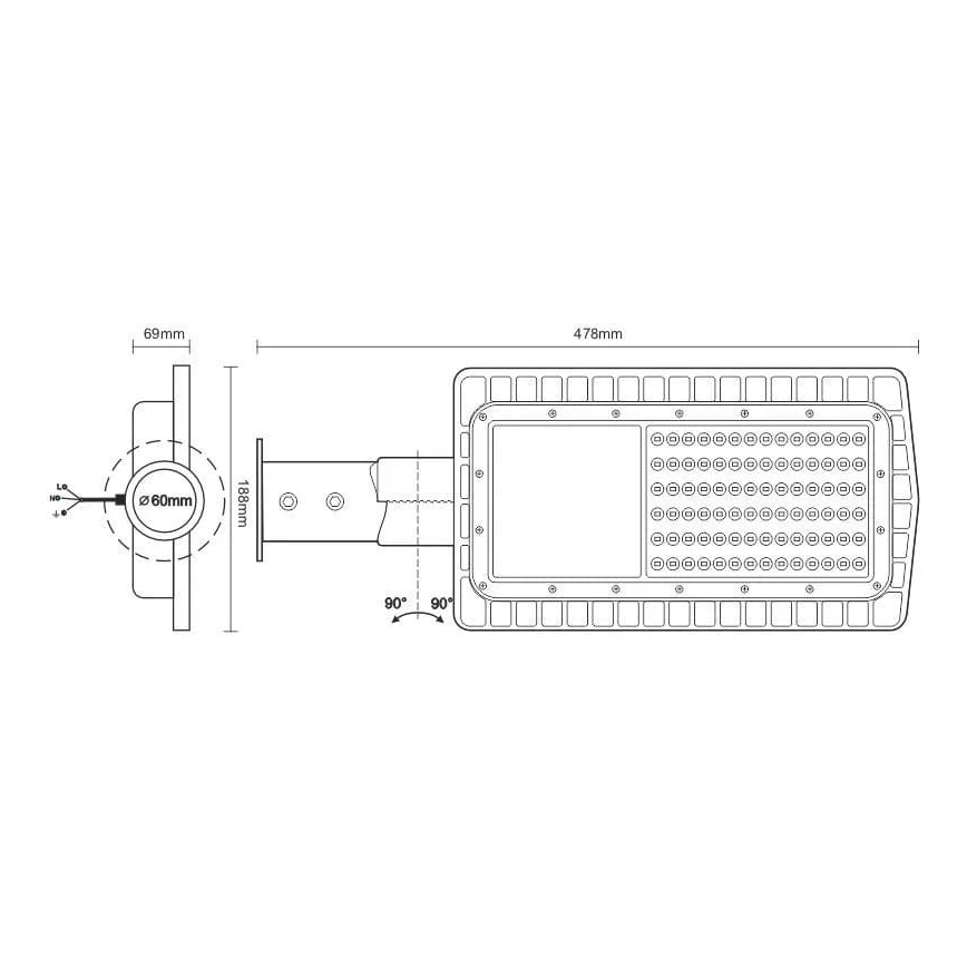 LED Utcai világítás LED/30W/230V 5000K IP65