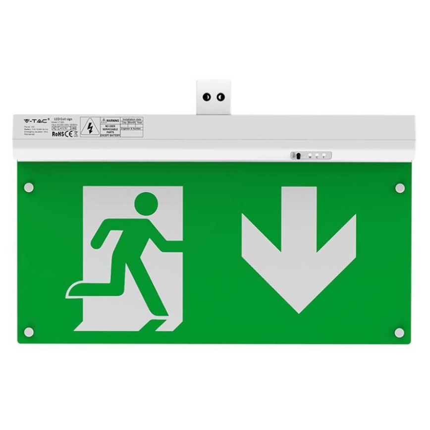 LED Vészvilágítás EMERGENCY EXIT LED/2,5W/230V 4in1 6000K