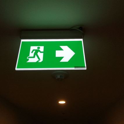 LED Vészvilágítás EMERGENCY EXIT SAMSUNG CHIP LED/2W/230V 6000K