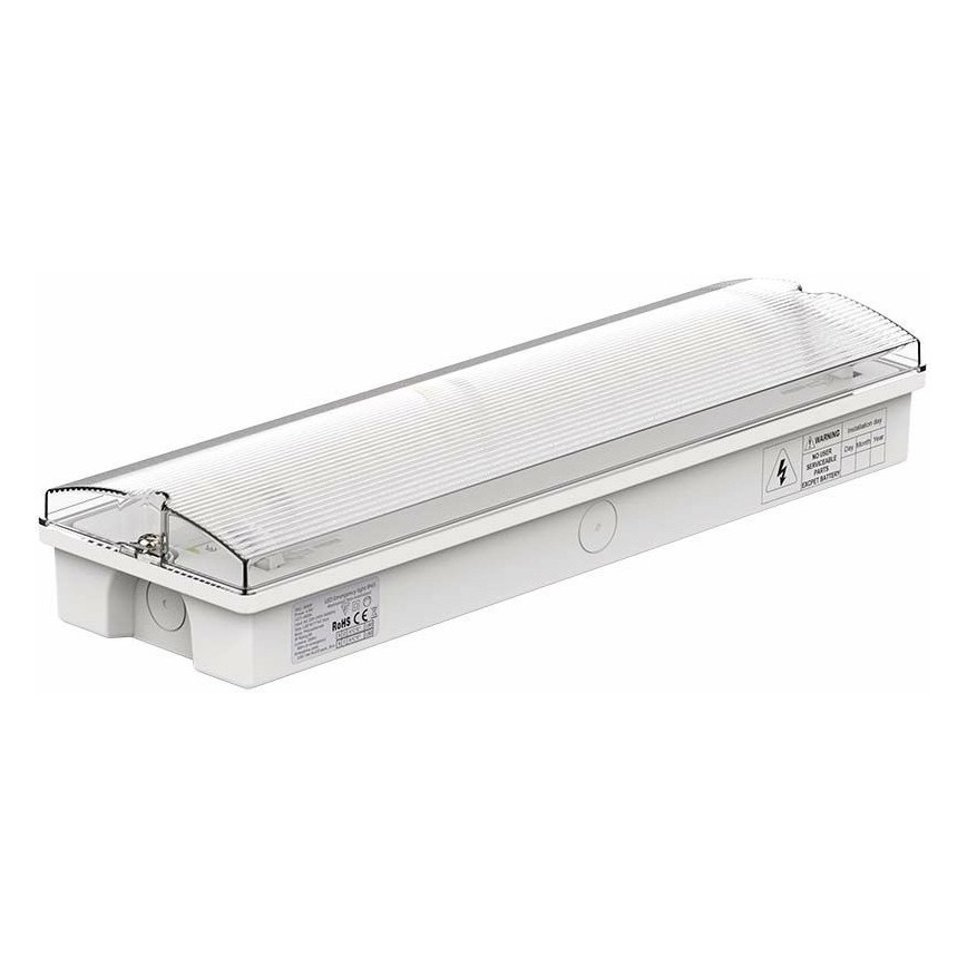LED Vészvilágítás rendszeres működési teszttel EMERGENCY EXIT LED/3W/230V 6400K IP65