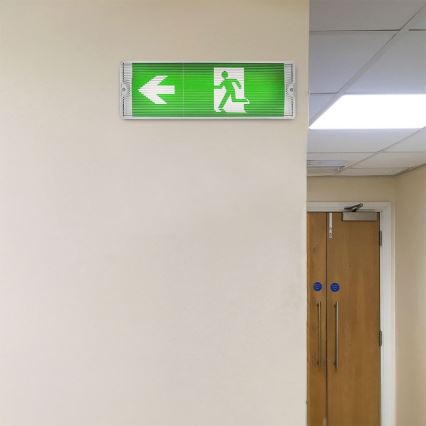 LED Vészvilágítás EMERGENCY EXIT SAMSUNG CHIP LED/4W/230V 6000K IP65
