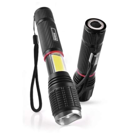 LED Zseblámpa 2in1 COB LED/3xAAA