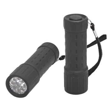 LED zseblámpa, 3xAAA, fekete