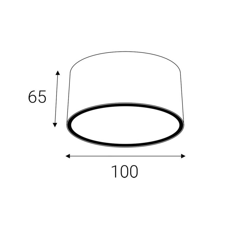 LED2 - Beépíthető spotlámpa MEDO GX53/11W/230V antracit IP54