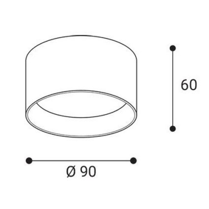 LED2 - LED beépíthető spotlámpa ZETA ON LED/8W/230V 3000/3500/4000K Ø 9 cm fehér