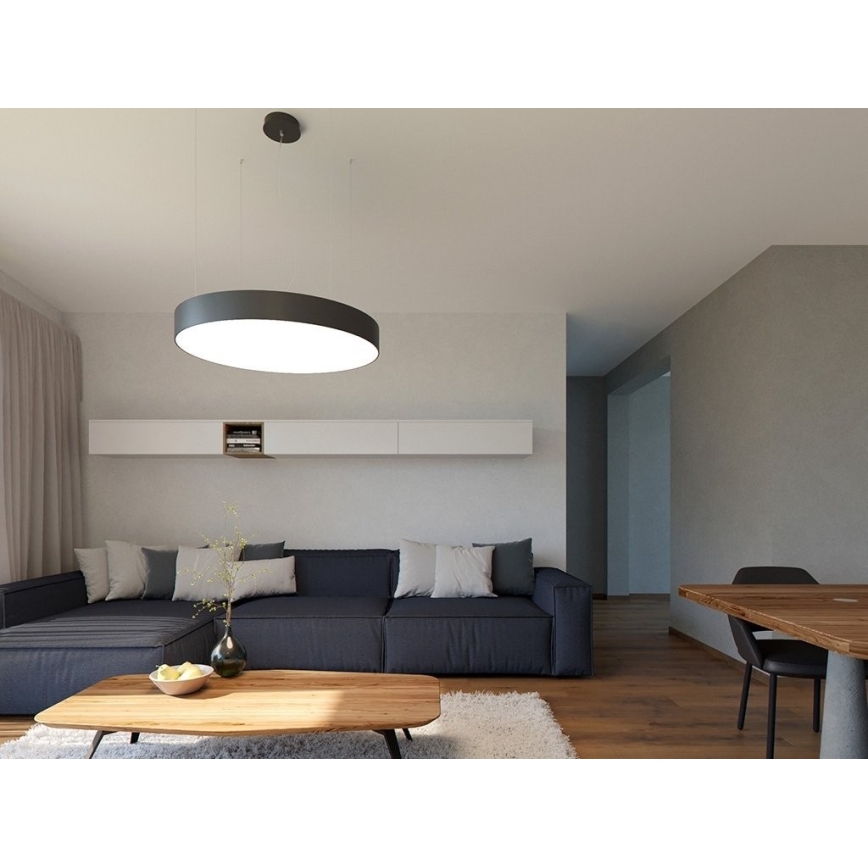 LED2 - LED Dimmelhető csillár zsinóron MONO LED/153W/230V 3000K/4000K fekete