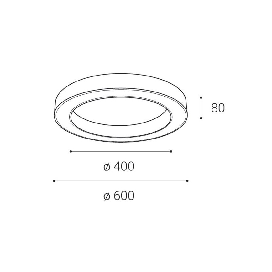 LED2 - LED Dimmelhető mennyezeti lámpa SATURN LED/50W/230V 3000K/4000K fekete