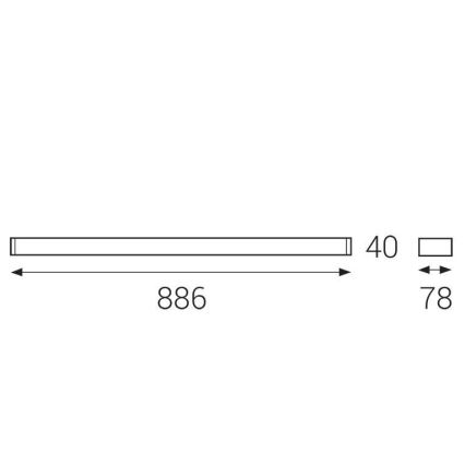 LED2 - LED Fali lámpa QUADRA LED/18W/230V IP44