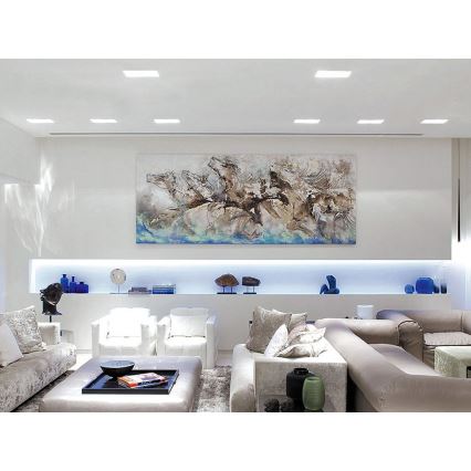 LED2 - LED Fürdőszobai beépíthető lámpa SLIM LED/15W/230V IP43 CRI 90