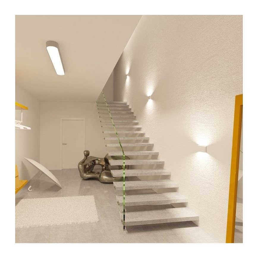 LED2 - LED Kültéri fali lámpa FLAT 2xLED/3W/230V IP65 3000K/4000K/5700K fehér