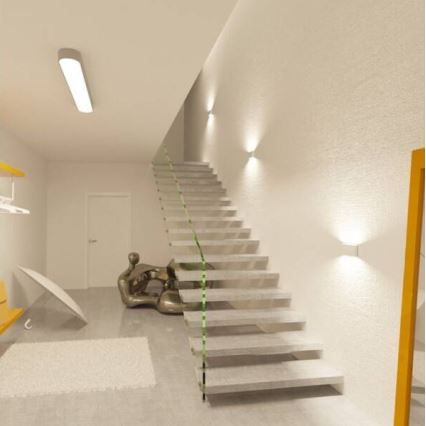 LED2 - LED Kültéri fali lámpa FLAT 2xLED/5W/230V IP65