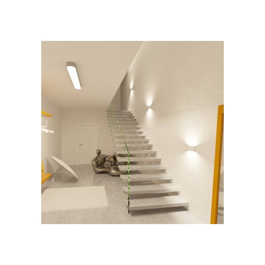 LED2 - LED Kültéri fali lámpa FLAT 2xLED/5W/230V IP65