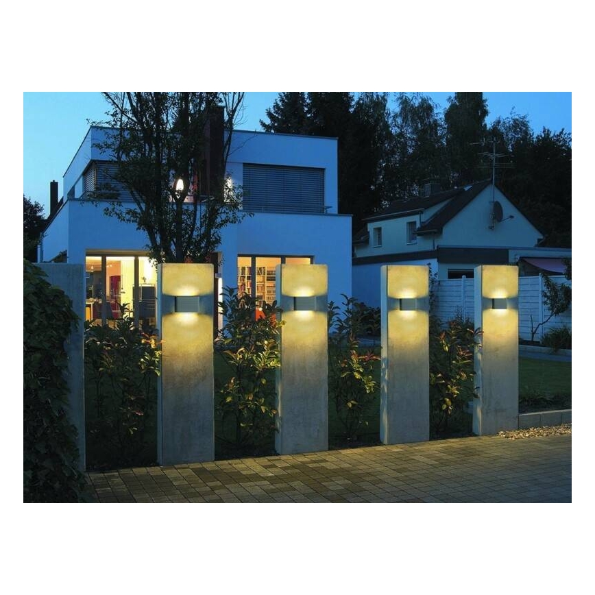 LED2 - LED Kültéri fali lámpa FLAT 2xLED/5W/230V IP65