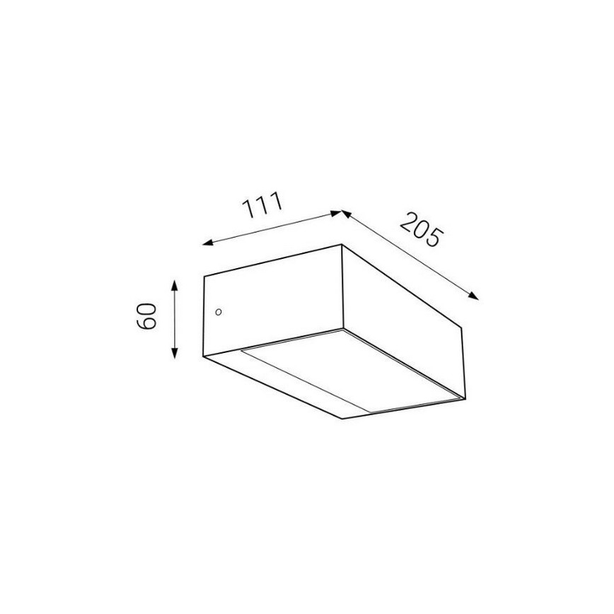 LED2 - LED Kültéri fali lámpa KVADER LED/9W/230V IP54