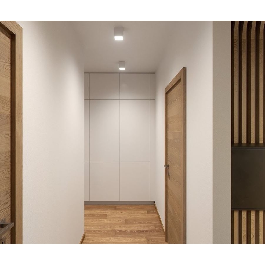 LED2 - LED Kültéri mennyezeti lámpa CUBE LED/12W/230V fehér