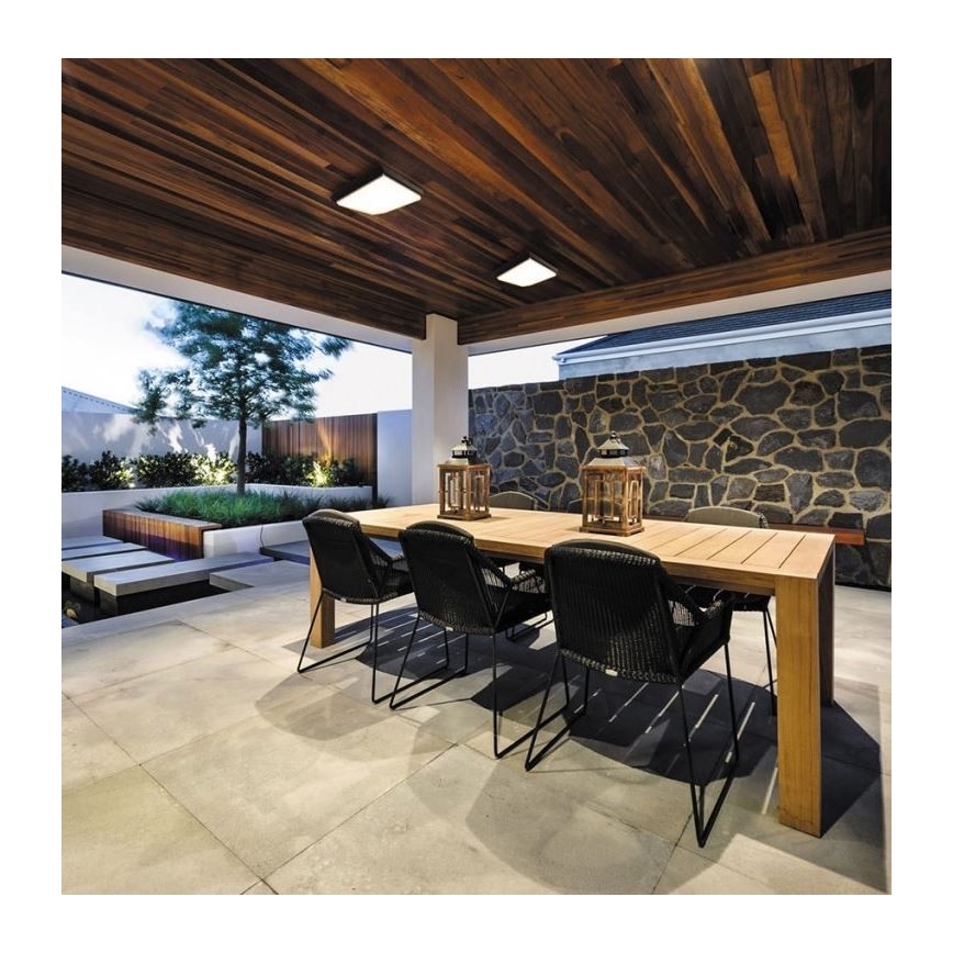 LED2 - LED Kültéri mennyezeti lámpa QUADO LED/10W/230V antracit IP54