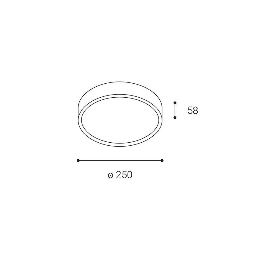 LED2 - LED kültéri mennyezeti lámpatest MIRA LED/18W/230V IP65 fekete