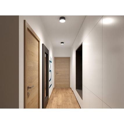 LED2 - LED Mennyezeti lámpa BUTTON LED/17W/230V antracit