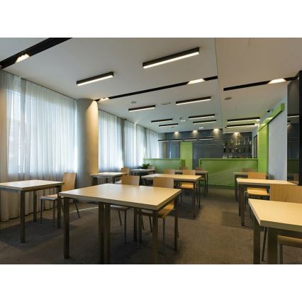 LED2 - LED Mennyezeti lámpa LINO LED/24W/230V 3000K/3500K/4000K fekete 90 cm