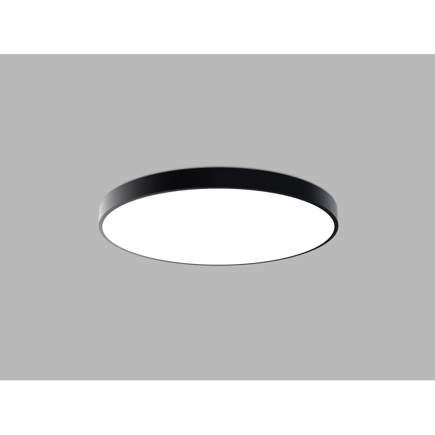 LED2 - LED mennyezeti lámpa MONO SLIM, 80 W / 230 V, 3000K / 4000K, Ø 80 cm, fekete