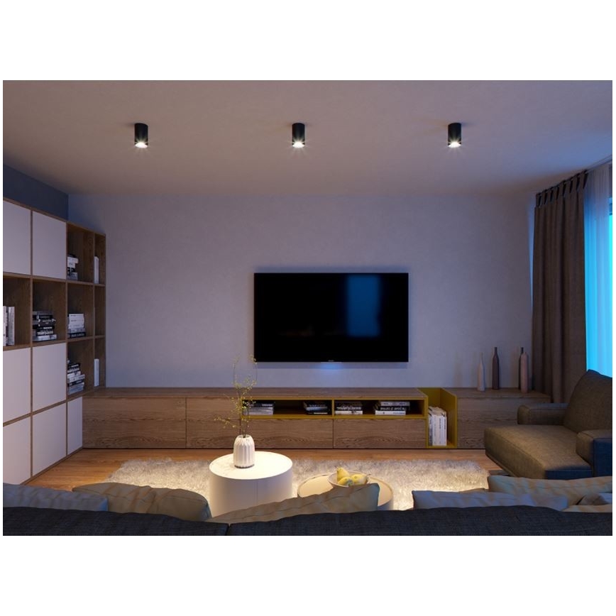 LED2 - LED Mennyezeti lámpa TUBUS LED/9W/230V fekete