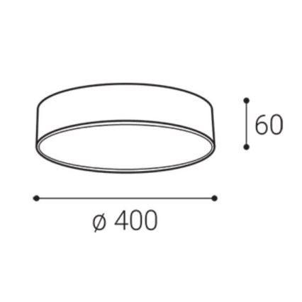 LED2 - LED mennyezeti lámpatest MONO SLIM LED/30W/230V 3000/4000K átmérő 40 cm fehér