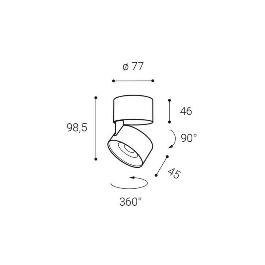 LED2 - LED Spotlámpa KLIP ON LED/11W/230V fehér