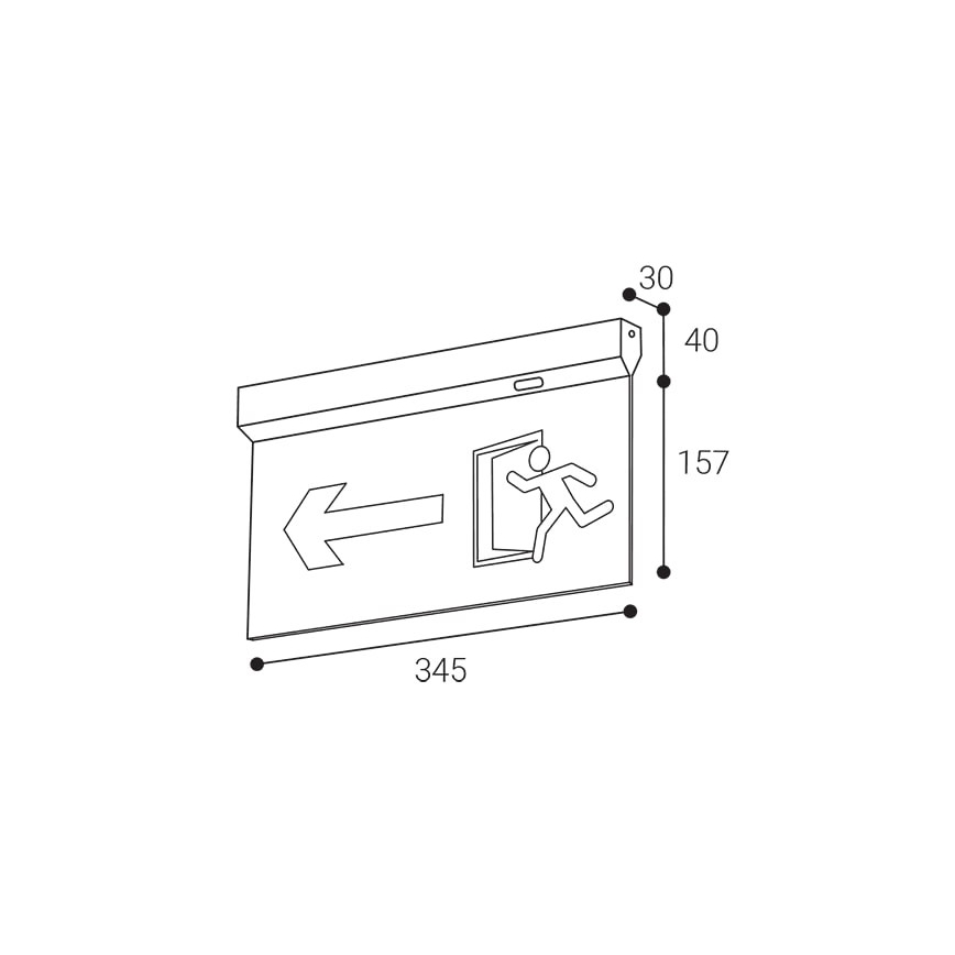 LED2 - LED Vészvilágítás SAFE ALL LED/2W/3,6V 6000K IP40