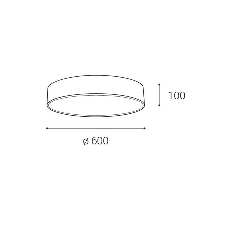 LED2 - LED Mennyezeti lámpa MONO LED/60W/230V 3000/4000K fehér