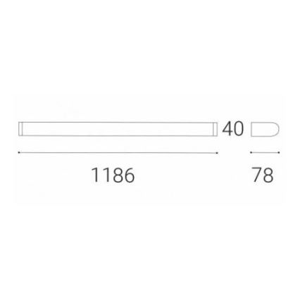 LED2 - LED Fürdőszobai tükörvilágítás QUADRA LED/24W/230V IP44