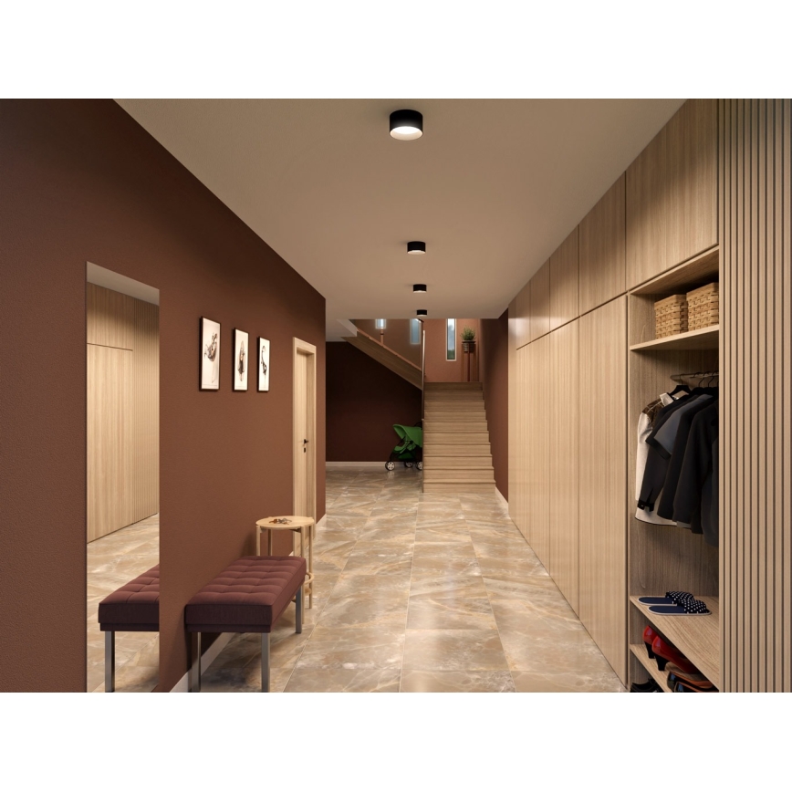 LED2 - ZETA ON LED beépíthető spotlámpa 8W/230V 3000/3500/4000K, átmérő 9 cm, fekete