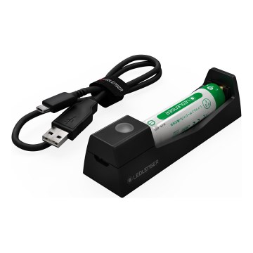 Ledlenser 500986 - Akkumulátortöltő 1x Li-ion 5V + akkumulátor 750 mAh