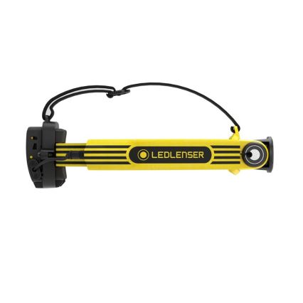 Ledlenser EXH6R - Fényerő-szabályozható, újratölthető LED fejlámpa, 1900 mAh, IP68, 250 lm, 15 óra, sárga