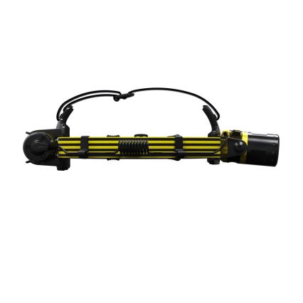 Ledlenser EXH8 - LED, állítható fényerejű fejlámpa, LED/3xAA, IP66, 180 lm, 40 óra, sárga
